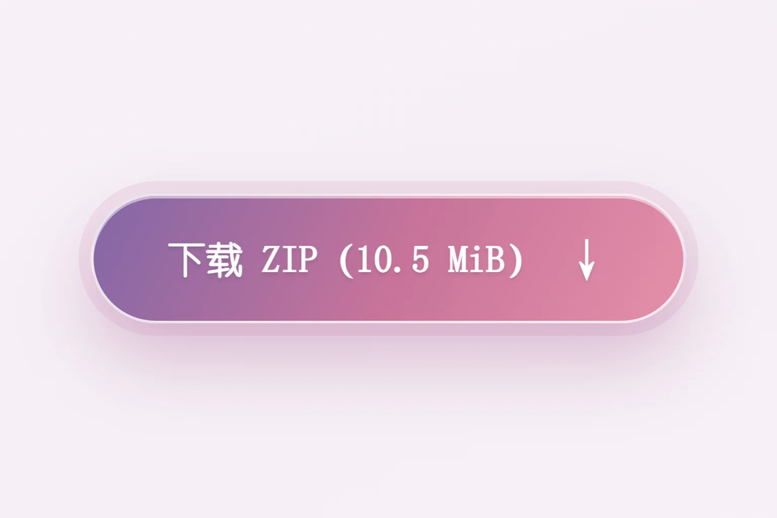 示意图：页面上方的“下载 ZIP”按钮。